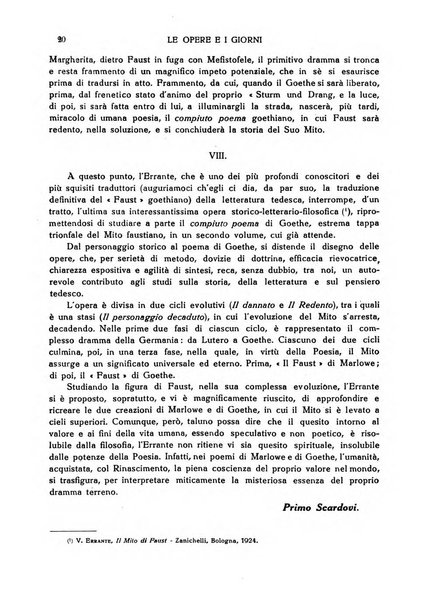 Le opere e i giorni rassegna mensile di politica, lettere, arti, etc