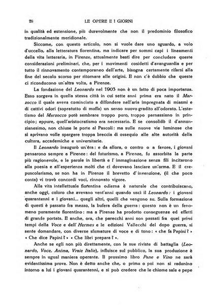 Le opere e i giorni rassegna mensile di politica, lettere, arti, etc