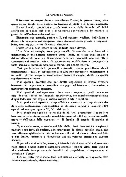 Le opere e i giorni rassegna mensile di politica, lettere, arti, etc