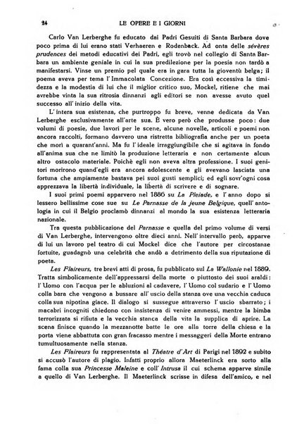 Le opere e i giorni rassegna mensile di politica, lettere, arti, etc