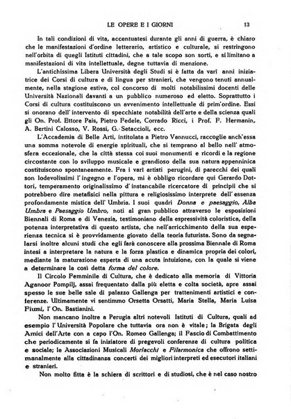 Le opere e i giorni rassegna mensile di politica, lettere, arti, etc