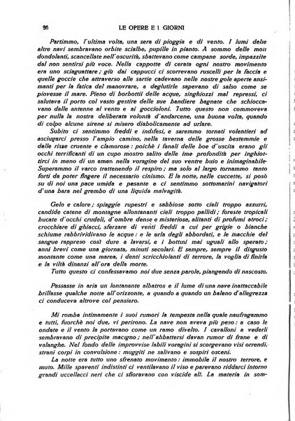 Le opere e i giorni rassegna mensile di politica, lettere, arti, etc