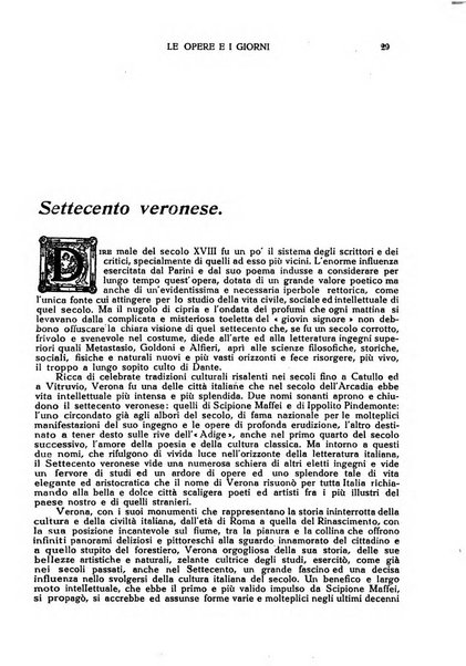 Le opere e i giorni rassegna mensile di politica, lettere, arti, etc