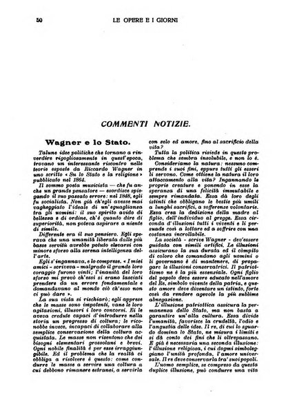 Le opere e i giorni rassegna mensile di politica, lettere, arti, etc