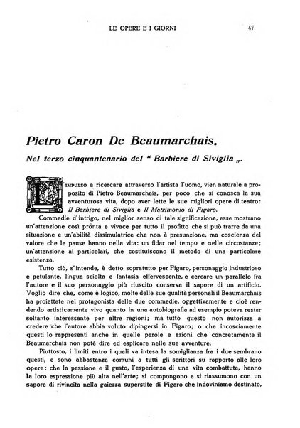 Le opere e i giorni rassegna mensile di politica, lettere, arti, etc