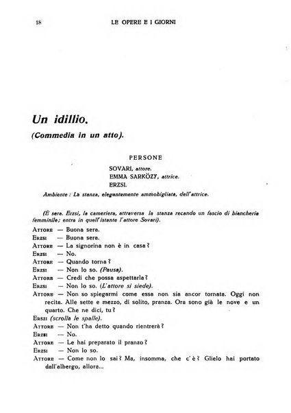 Le opere e i giorni rassegna mensile di politica, lettere, arti, etc