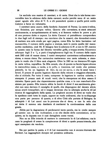 Le opere e i giorni rassegna mensile di politica, lettere, arti, etc