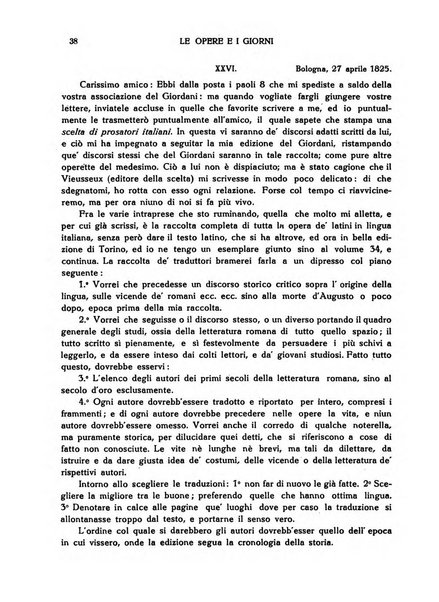 Le opere e i giorni rassegna mensile di politica, lettere, arti, etc