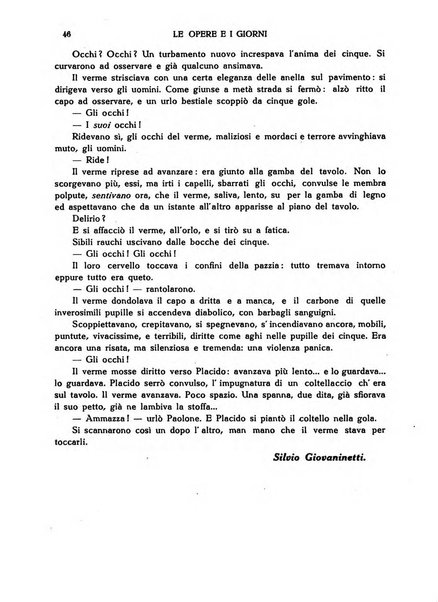 Le opere e i giorni rassegna mensile di politica, lettere, arti, etc