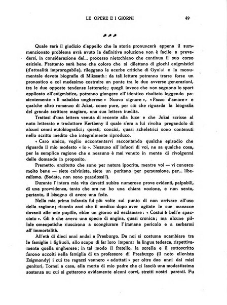 Le opere e i giorni rassegna mensile di politica, lettere, arti, etc