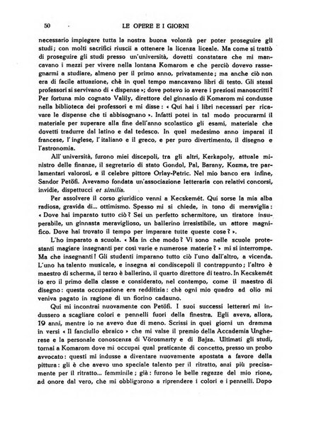 Le opere e i giorni rassegna mensile di politica, lettere, arti, etc