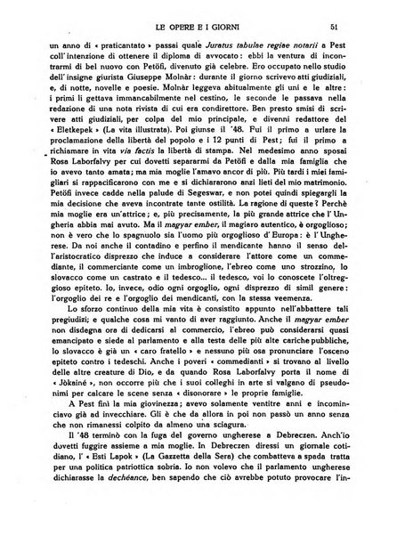 Le opere e i giorni rassegna mensile di politica, lettere, arti, etc