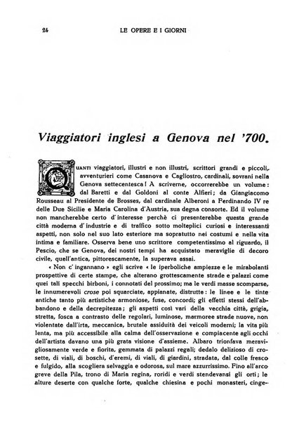 Le opere e i giorni rassegna mensile di politica, lettere, arti, etc