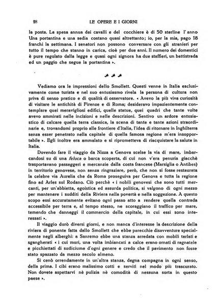 Le opere e i giorni rassegna mensile di politica, lettere, arti, etc