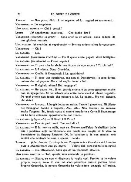 Le opere e i giorni rassegna mensile di politica, lettere, arti, etc