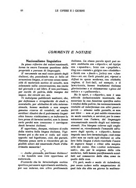 Le opere e i giorni rassegna mensile di politica, lettere, arti, etc