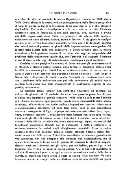 Le opere e i giorni rassegna mensile di politica, lettere, arti, etc