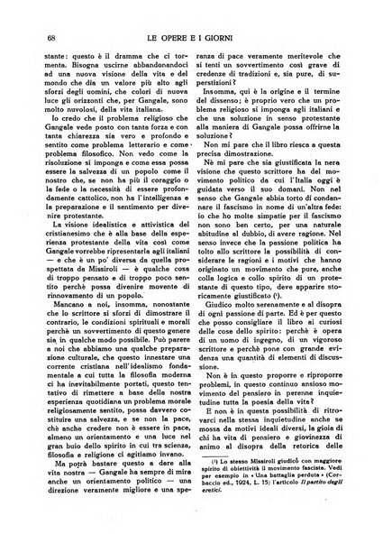 Le opere e i giorni rassegna mensile di politica, lettere, arti, etc