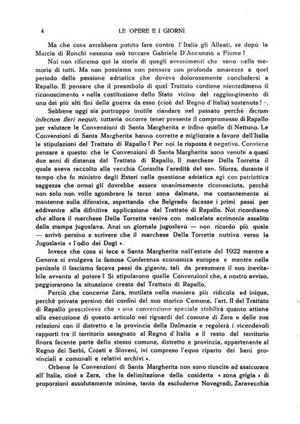 Le opere e i giorni rassegna mensile di politica, lettere, arti, etc