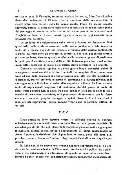 Le opere e i giorni rassegna mensile di politica, lettere, arti, etc