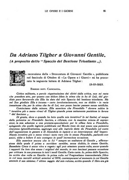 Le opere e i giorni rassegna mensile di politica, lettere, arti, etc