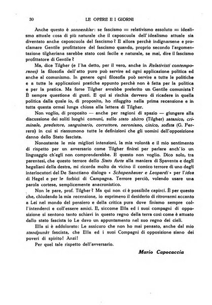 Le opere e i giorni rassegna mensile di politica, lettere, arti, etc