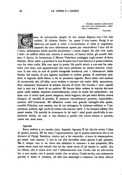 Le opere e i giorni rassegna mensile di politica, lettere, arti, etc