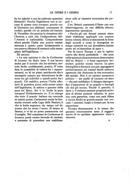 Le opere e i giorni rassegna mensile di politica, lettere, arti, etc