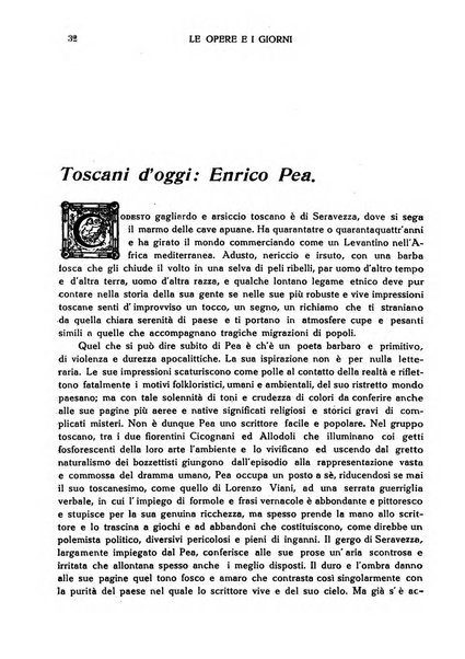 Le opere e i giorni rassegna mensile di politica, lettere, arti, etc