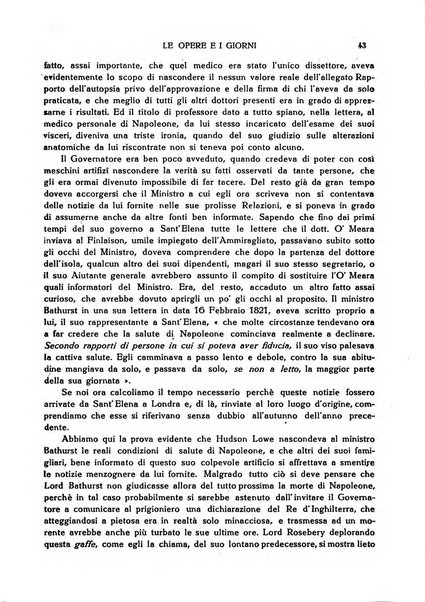 Le opere e i giorni rassegna mensile di politica, lettere, arti, etc