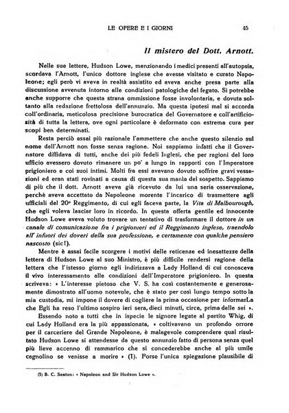 Le opere e i giorni rassegna mensile di politica, lettere, arti, etc