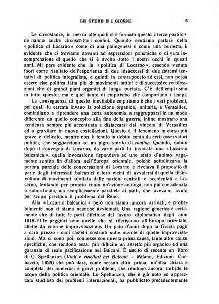 Le opere e i giorni rassegna mensile di politica, lettere, arti, etc