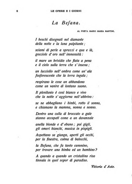 Le opere e i giorni rassegna mensile di politica, lettere, arti, etc