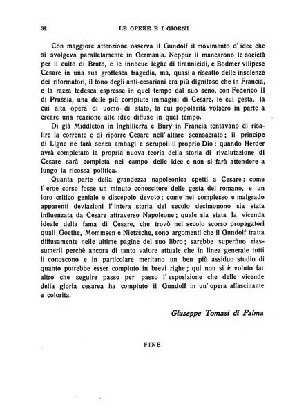 Le opere e i giorni rassegna mensile di politica, lettere, arti, etc