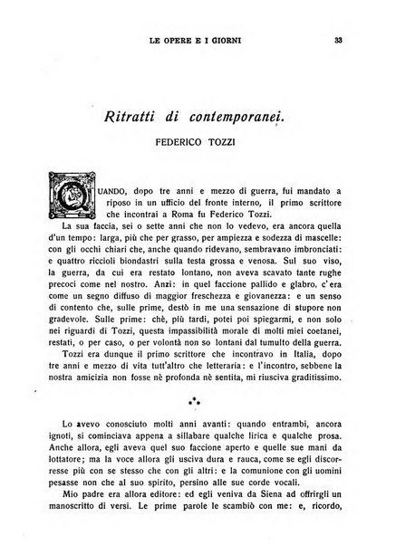 Le opere e i giorni rassegna mensile di politica, lettere, arti, etc