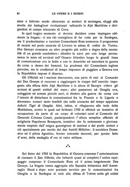 Le opere e i giorni rassegna mensile di politica, lettere, arti, etc