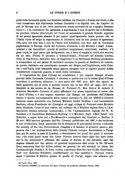 Le opere e i giorni rassegna mensile di politica, lettere, arti, etc