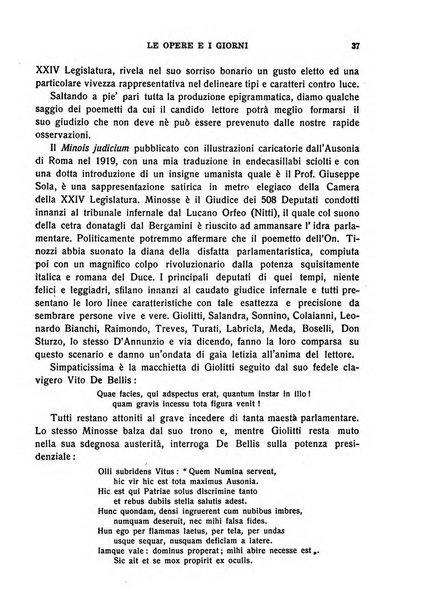 Le opere e i giorni rassegna mensile di politica, lettere, arti, etc