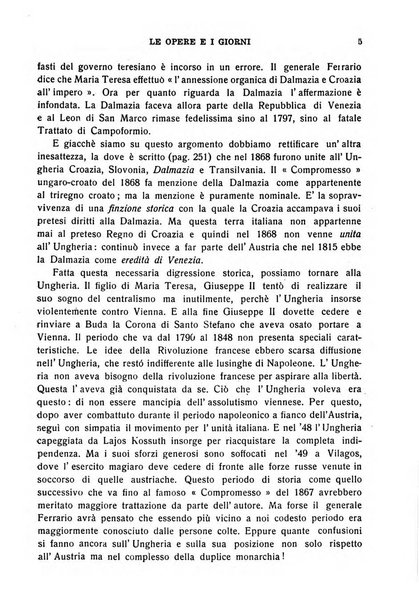 Le opere e i giorni rassegna mensile di politica, lettere, arti, etc