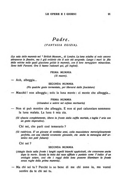 Le opere e i giorni rassegna mensile di politica, lettere, arti, etc