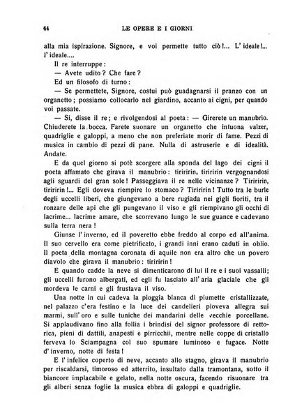 Le opere e i giorni rassegna mensile di politica, lettere, arti, etc