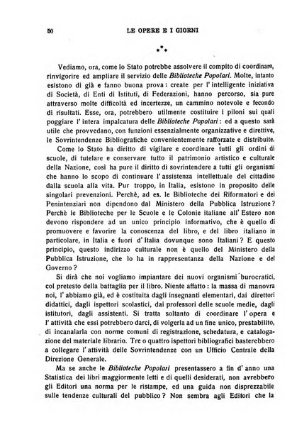 Le opere e i giorni rassegna mensile di politica, lettere, arti, etc