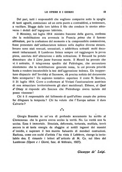 Le opere e i giorni rassegna mensile di politica, lettere, arti, etc