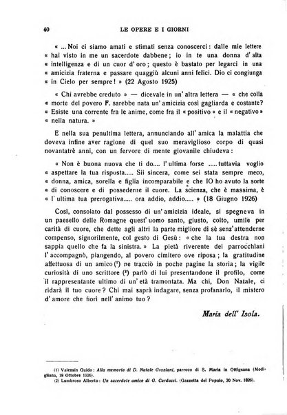 Le opere e i giorni rassegna mensile di politica, lettere, arti, etc