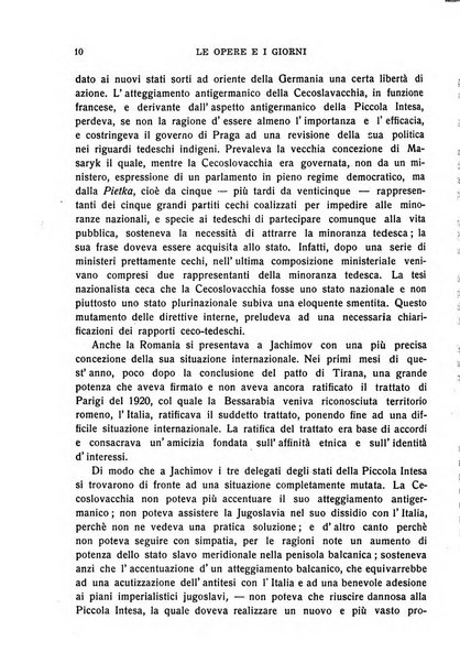 Le opere e i giorni rassegna mensile di politica, lettere, arti, etc