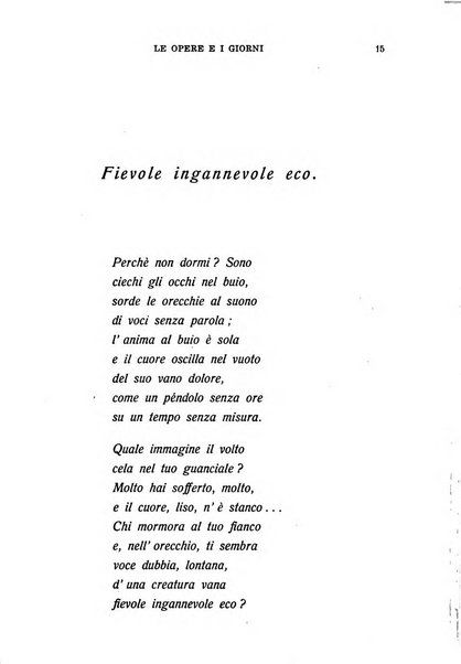 Le opere e i giorni rassegna mensile di politica, lettere, arti, etc