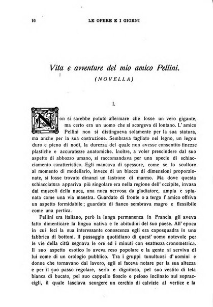 Le opere e i giorni rassegna mensile di politica, lettere, arti, etc