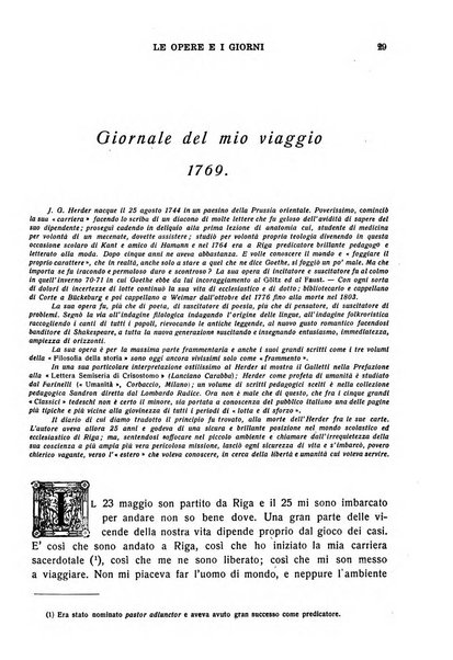 Le opere e i giorni rassegna mensile di politica, lettere, arti, etc