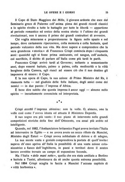 Le opere e i giorni rassegna mensile di politica, lettere, arti, etc