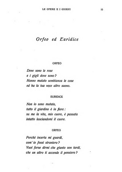 Le opere e i giorni rassegna mensile di politica, lettere, arti, etc